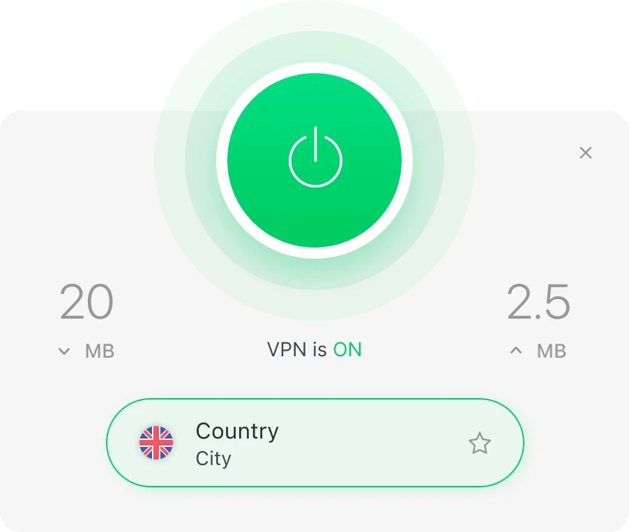 Total VPN active connection illustration